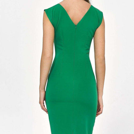Chic Green Bodycon Midi Dress for Elegant Daywear Essentials - Très Elite