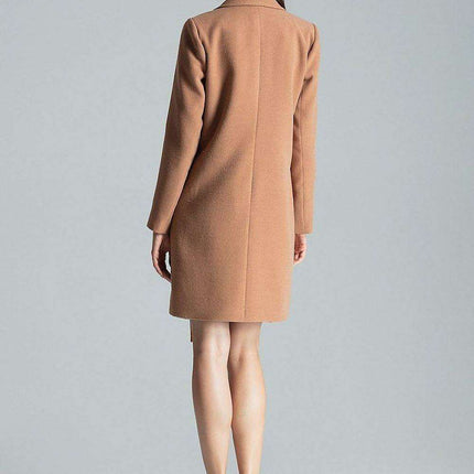 Chic Grey Mid-Length Coat with Elegant Collar and Trendy 3-Button Front Closure - Très Elite