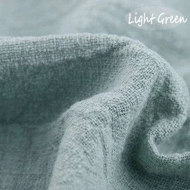 Chic Hand-Torn Organic Cotton Napkins in Slate Blue - Set of 12..