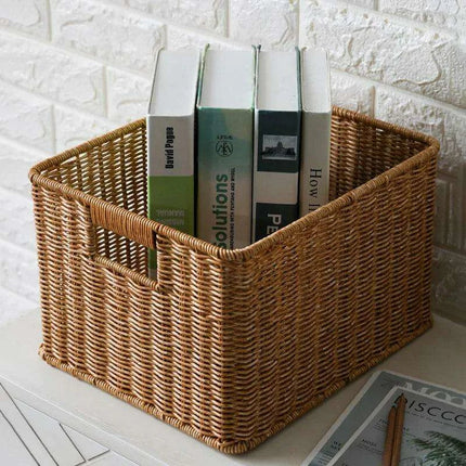 Chic Handwoven Multi-Functional Storage Basket - Stylish Organizer for Clothes, Groceries, and More for Any Space - Très Elite