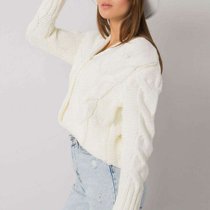 Chic Heart Neckline Cardigan With Parisian Charm For Women - Très Elite