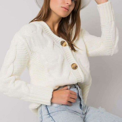 Chic Heart Neckline Cardigan With Parisian Charm For Women - Très Elite