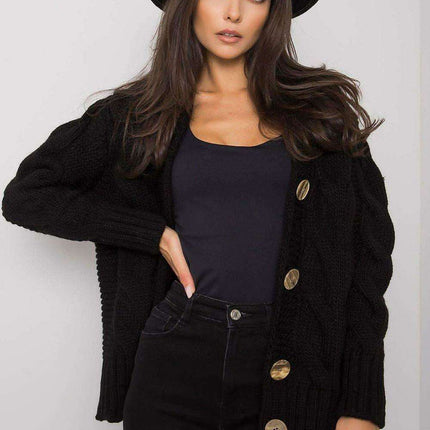 Chic Heart Neckline Cardigan With Parisian Charm For Women - Très Elite