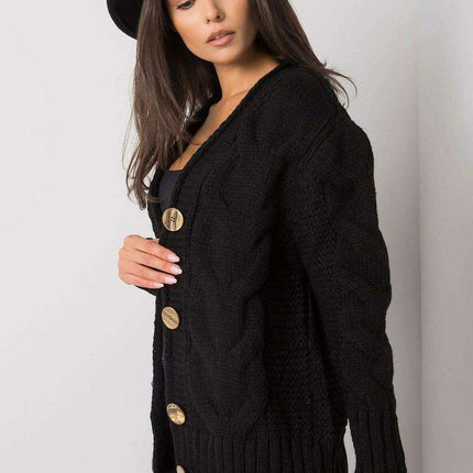 Chic Heart Neckline Cardigan With Parisian Charm For Women - Très Elite