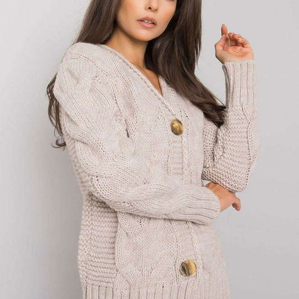 Chic Heart Neckline Cardigan With Parisian Charm For Women - Très Elite