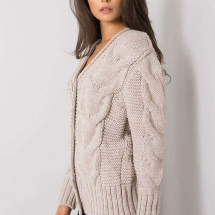 Chic Heart Neckline Cardigan With Parisian Charm For Women - Très Elite