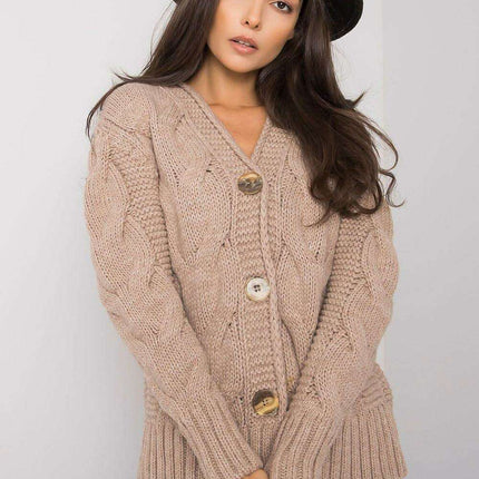 Chic Heart Neckline Cardigan With Parisian Charm For Women - Très Elite
