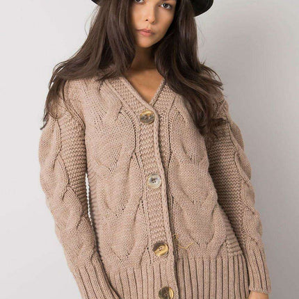 Chic Heart Neckline Cardigan With Parisian Charm For Women - Très Elite