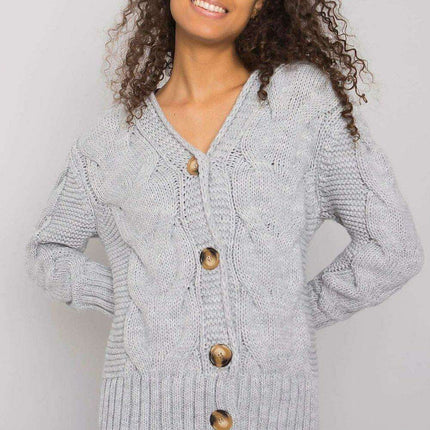 Chic Heart Neckline Cardigan With Parisian Charm For Women - Très Elite