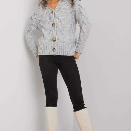 Chic Heart Neckline Cardigan With Parisian Charm For Women - Très Elite