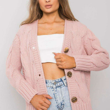 Chic Heart Neckline Cardigan With Parisian Charm For Women - Très Elite