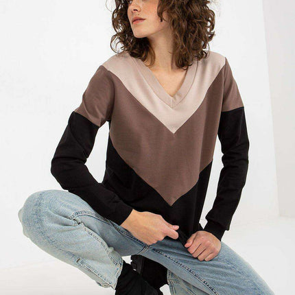 Chic Heart Neckline Cozy Sweatshirt - Très Elite