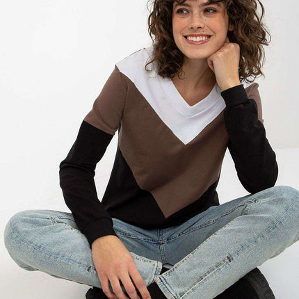 Chic Heart Neckline Cozy Sweatshirt - Très Elite