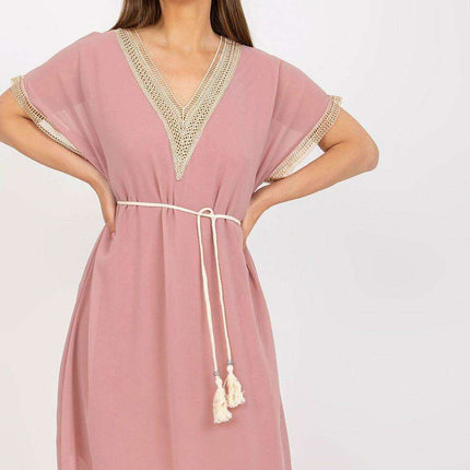 Chic Heart Neckline Daydress Openwork Details Italy Moda - Très Elite
