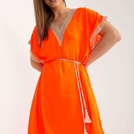 Chic Heart Neckline Daydress Openwork Details Italy Moda - Très Elite