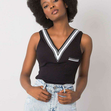 Chic Heart Pocket Cotton Tank Top - Très Elite