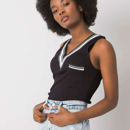 Chic Heart Pocket Cotton Tank Top - Très Elite