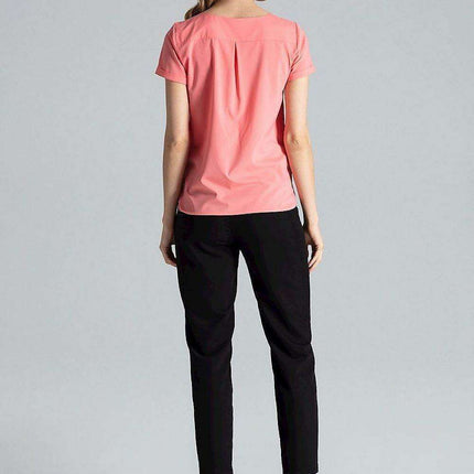 Chic Heart-Shaped Neckline Blouse with Refined Cuffed Sleeves - Très Elite