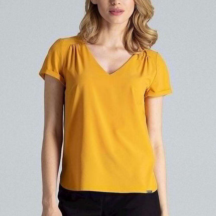 Chic Heart-Shaped Neckline Blouse with Refined Cuffed Sleeves - Très Elite