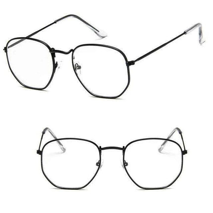 Chic Hexagonal Sunglasses with UV Protection and Timeless Style - Très Elite