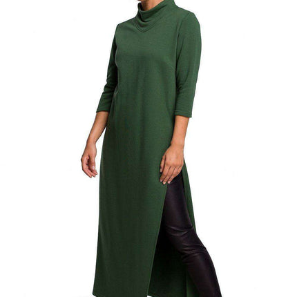 Chic High-Neck Slit Tunic - Stylish Women's Top for Every Occasion