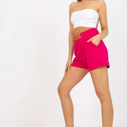 Chic High Rise Cotton Summer Shorts For Modern Women - Très Elite