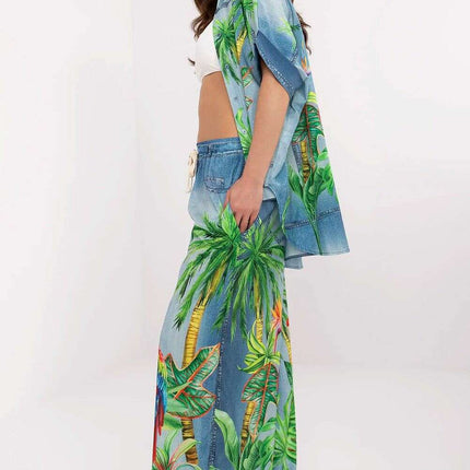 Chic High Waisted Palazzo Pants With Adjustable Tie Accent - Très Elite