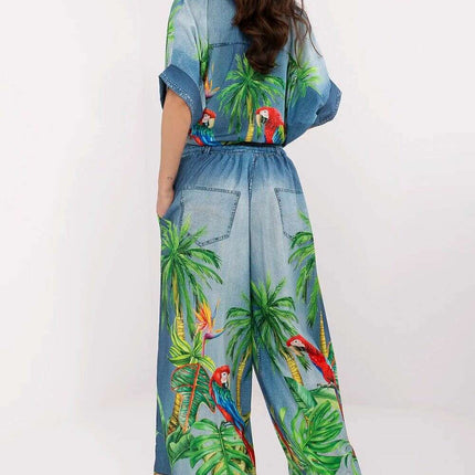 Chic High Waisted Palazzo Pants With Adjustable Tie Accent - Très Elite