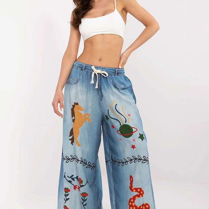 Chic High Waisted Palazzo Pants With Adjustable Tie Accent