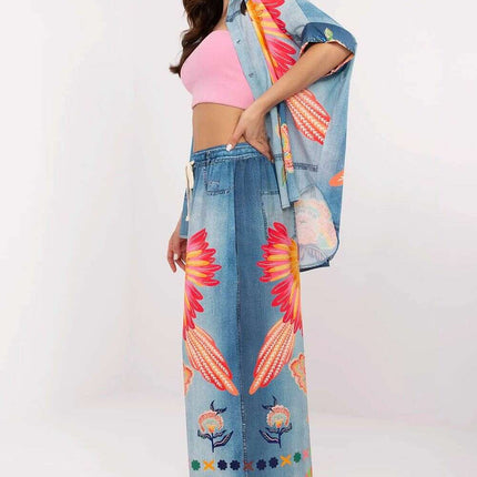 Chic High Waisted Palazzo Pants With Adjustable Tie Accent - Très Elite