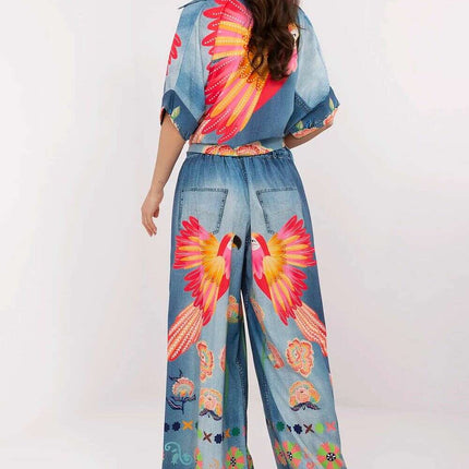 Chic High Waisted Palazzo Pants With Adjustable Tie Accent - Très Elite