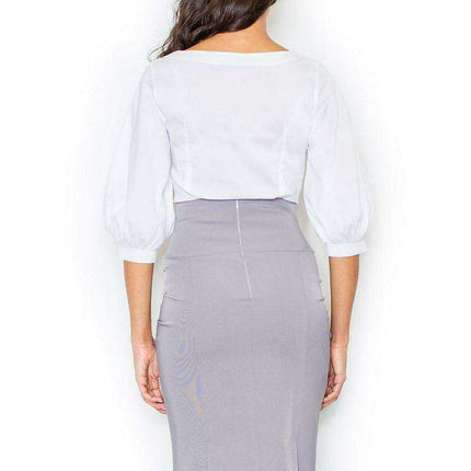 Chic High-Waisted Pleated Pencil Skirt - A Versatile Fashion Must-Have - Très Elite