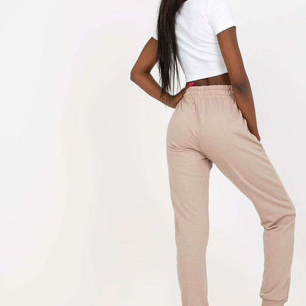 Chic High-Waisted Relaxed Fit Lounge Pants with Pockets and Adjustable Tie - Très Elite