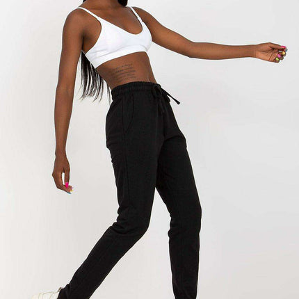 Chic High-Waisted Relaxed Fit Lounge Pants with Pockets and Adjustable Tie - Très Elite