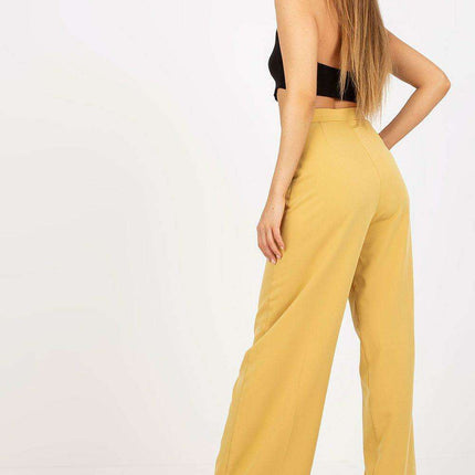 Chic High-Waisted Trousers with Stylish Side Pockets - Très Elite