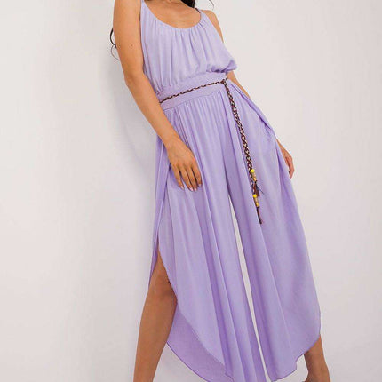 Chic High-Waisted Viscose Trousers with Trendy Waist Tie - Très Elite