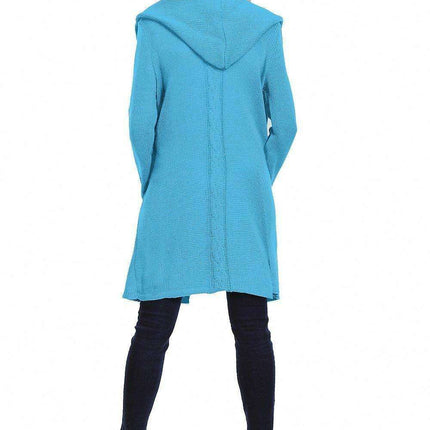 Chic Hooded Knit Cardigan with Functional Pockets - Your Fashion Staple - Très Elite