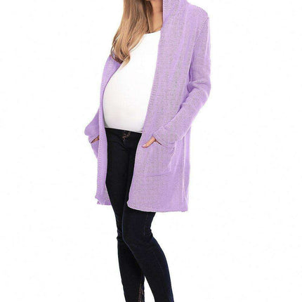 Chic Hooded Knit Cardigan with Functional Pockets - Your Fashion Staple - Très Elite