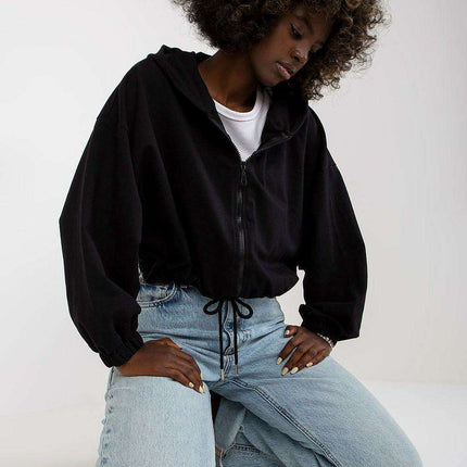 Chic Hooded Sweatshirt With Adjustable Tie Details Modern - Très Elite