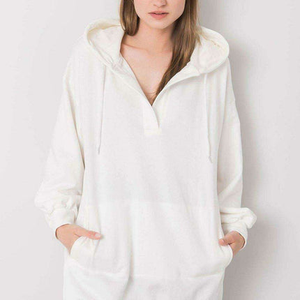 Chic Hooded Sweatshirt with Front Pocket - Ultimate Casual Style - Très Elite