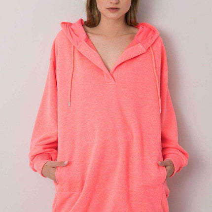 Chic Hooded Sweatshirt with Front Pocket - Ultimate Casual Style - Très Elite