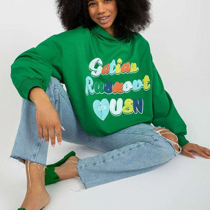 Chic Hooded Sweatshirt with Pockets and Trendy Details - Très Elite