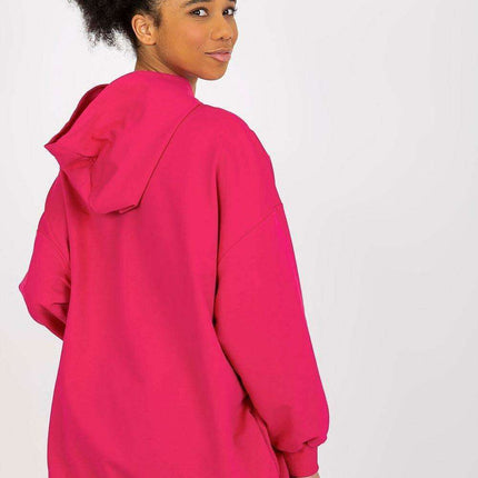 Chic Hooded Sweatshirt with Pockets and Trendy Details - Très Elite