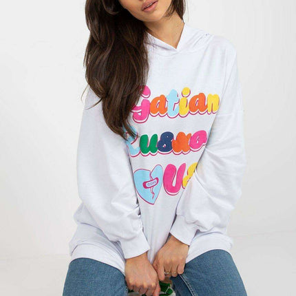 Chic Hooded Sweatshirt with Pockets and Trendy Details - Très Elite