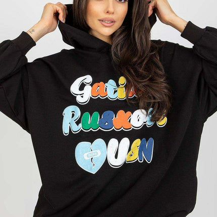 Chic Hooded Sweatshirt with Pockets and Trendy Details - Très Elite