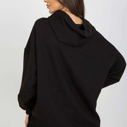 Chic Hooded Sweatshirt with Pockets and Trendy Details - Très Elite
