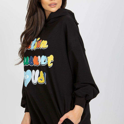 Chic Hooded Sweatshirt with Pockets and Trendy Details - Très Elite