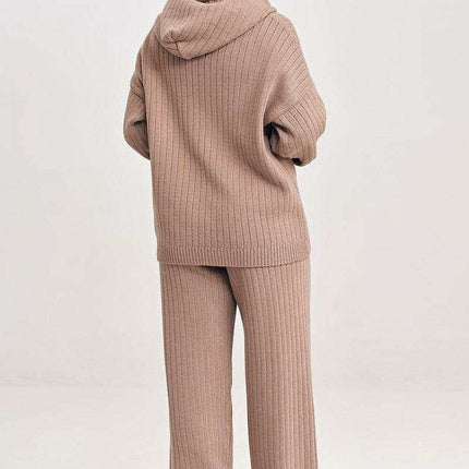 Chic Hoodie Knit Lounge Ensemble - Très Elite