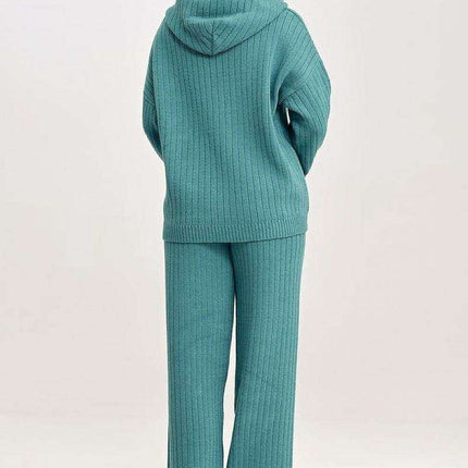 Chic Hoodie Knit Lounge Ensemble - Très Elite