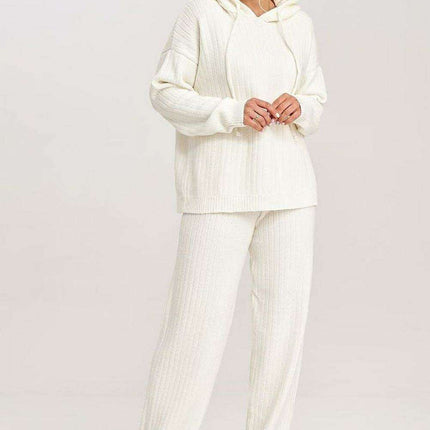 Chic Hoodie Knit Lounge Ensemble